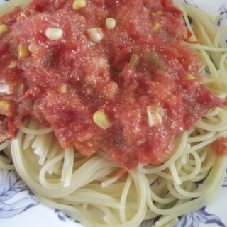 スパイシー☆たらこ＆トマトのスパゲッティ